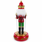 Animated Nutcracker Drummer Musical Figurine - Winter Music Box 13 Inches