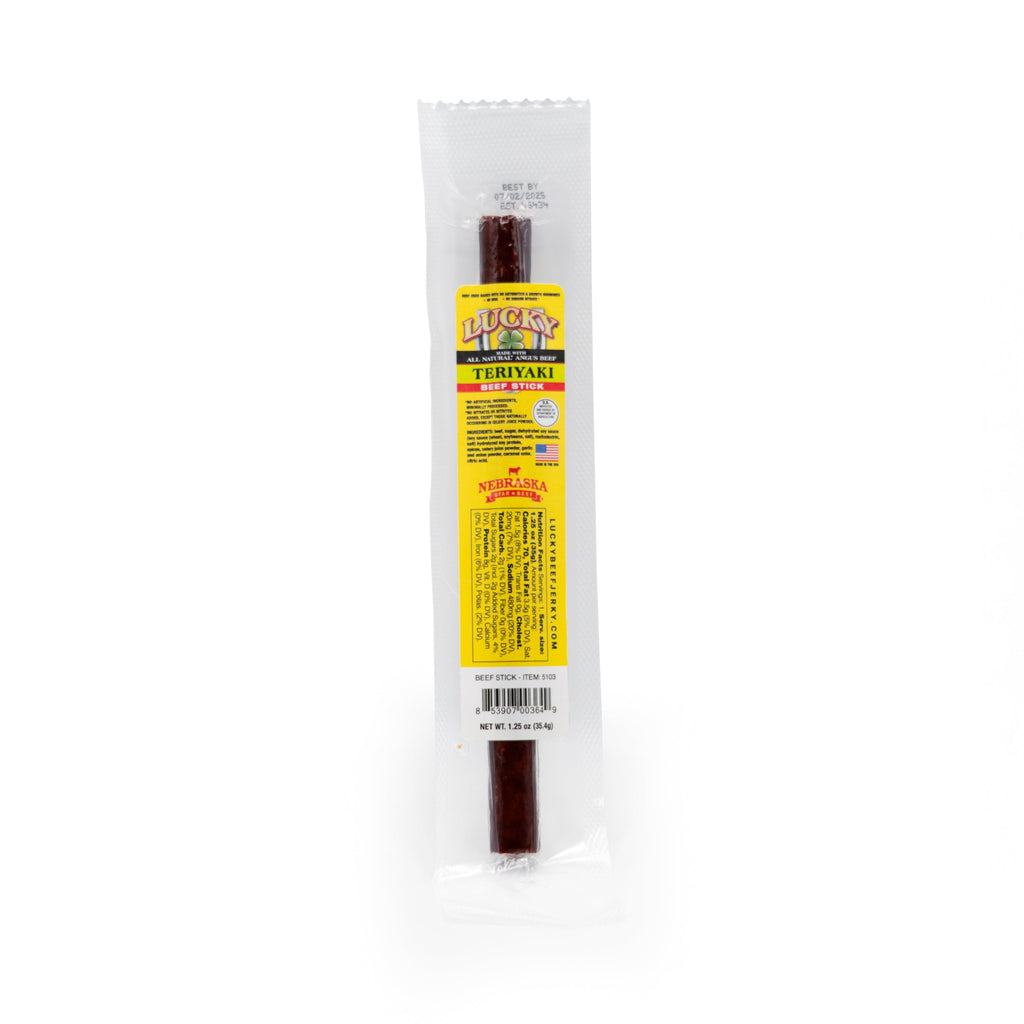 Teriyaki Beef Stick | Pack of 48 | 1.25 oz | Nebraska Star Beef