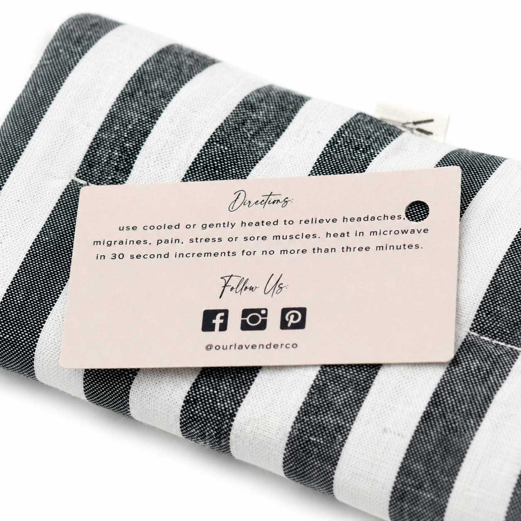 Lavender Neck Wrap Heating Pad | Fabric Varies | 28" x 4" | Our Lavender Co