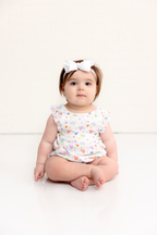 Confetti Hearts Organic Muslin Bubble Romper