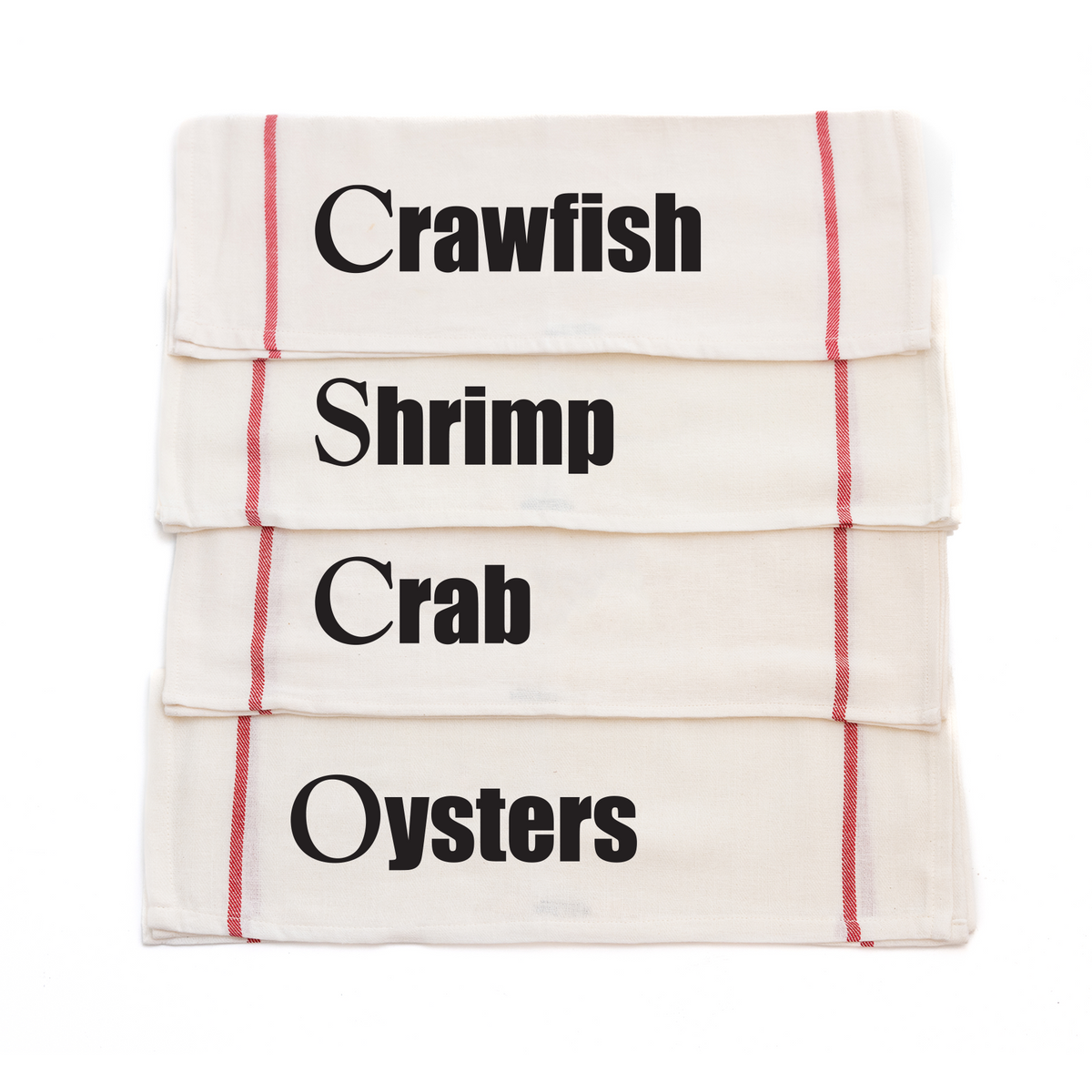 NOLA Seafood Cotton Kitchen Towels