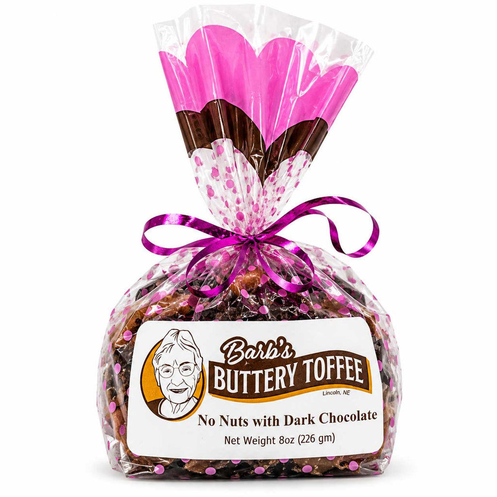 Homemade No Nut Toffee Bundle | 8 oz | Milk and Dark Chocolate | Barb's Buttery Toffee