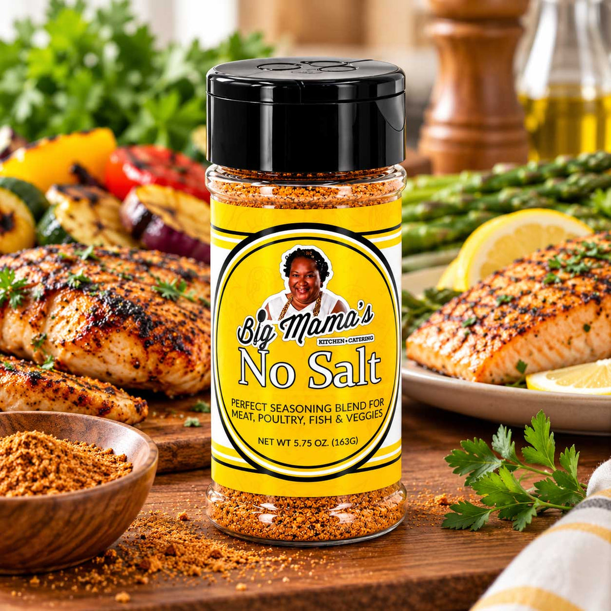 Big Mama's No Salt Seasoning | 5.75 oz | Big Mama's Kitchen & Catering
