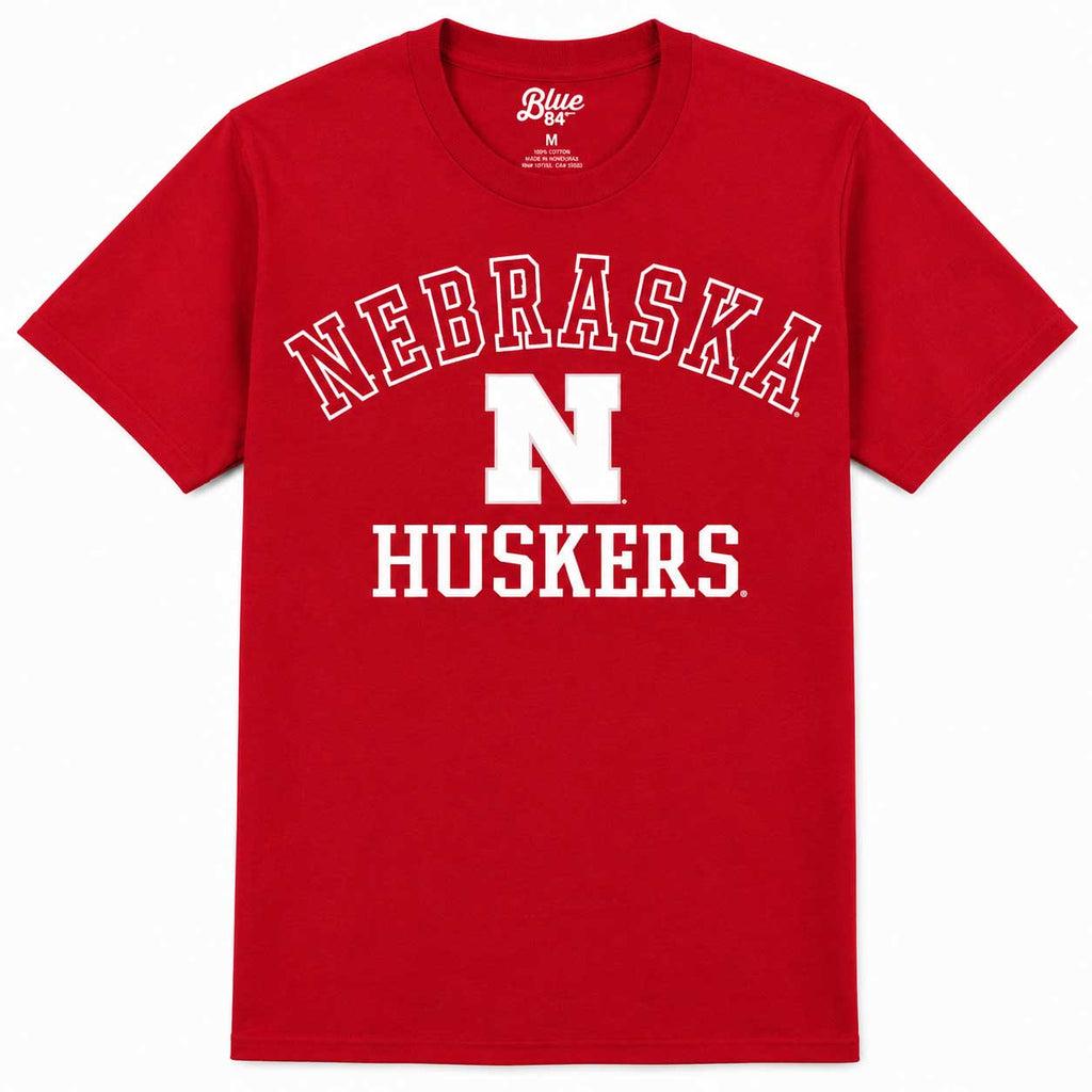 Unisex Nebraska Huskers Red T-Shirt | Multiple Sizes | Blue 84