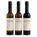Lavendar Balsamic Vinegar & Olive Oil Bundle | Olive Oil, Balsamic & White Balsamic Vinegar | Our Lavender Co