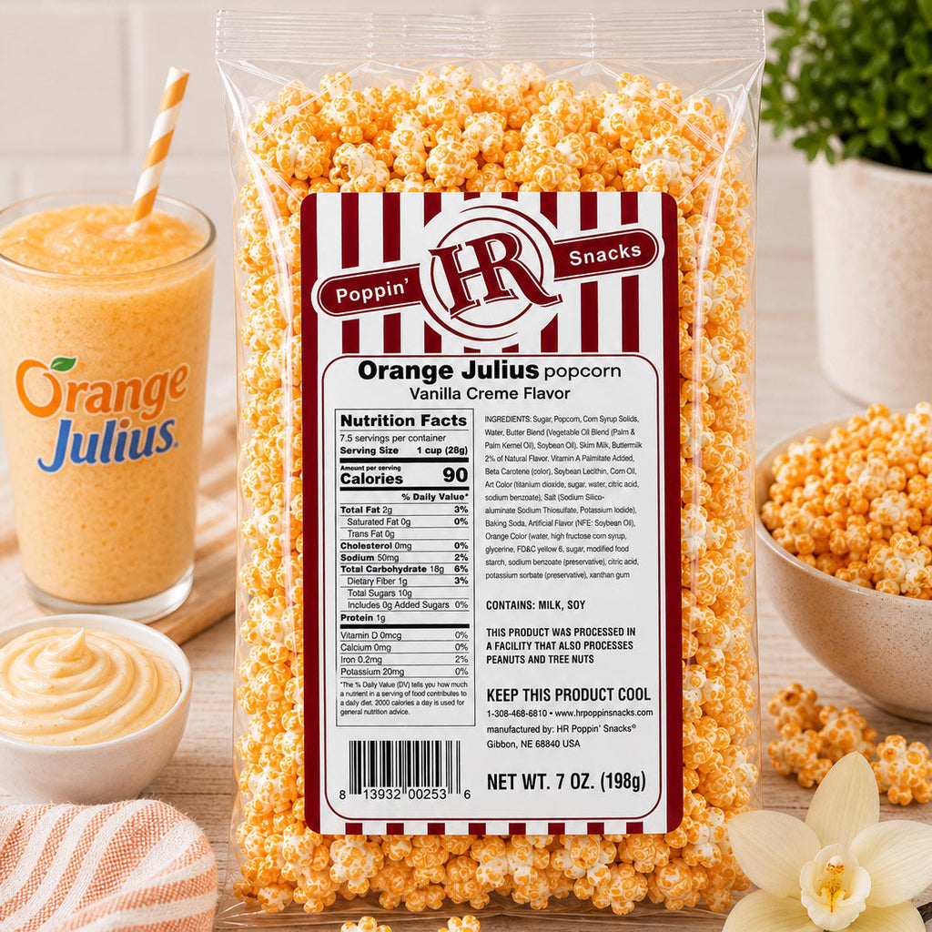 Orange Julius Popcorn | 5 oz | HR Poppin' Snacks
