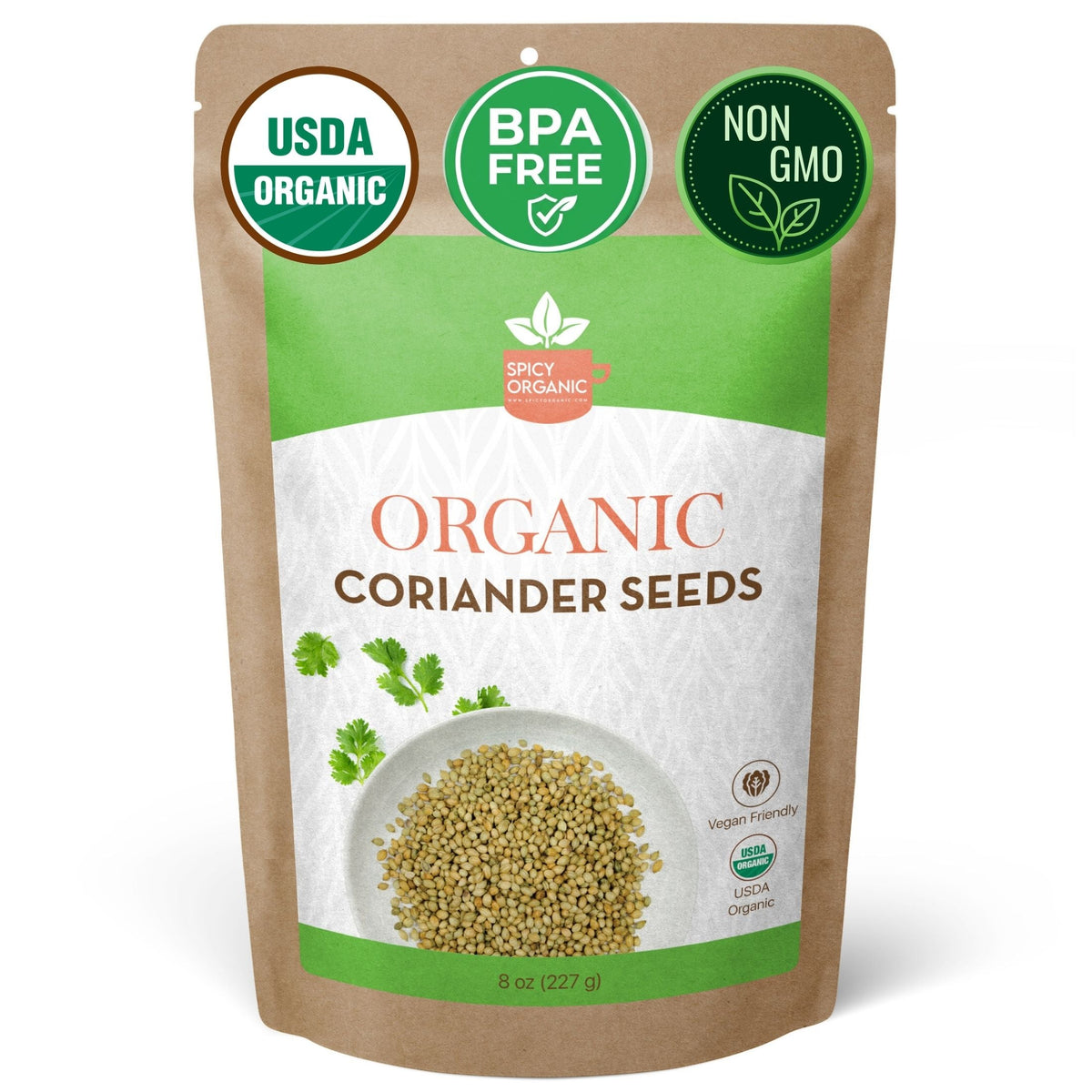 Organic Coriander Seeds – Whole Dhania for Curries & Pickling