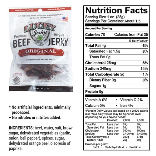 Original Beef Jerky | Pack of 3 | 1.5 oz |  Nebraska Star Beef