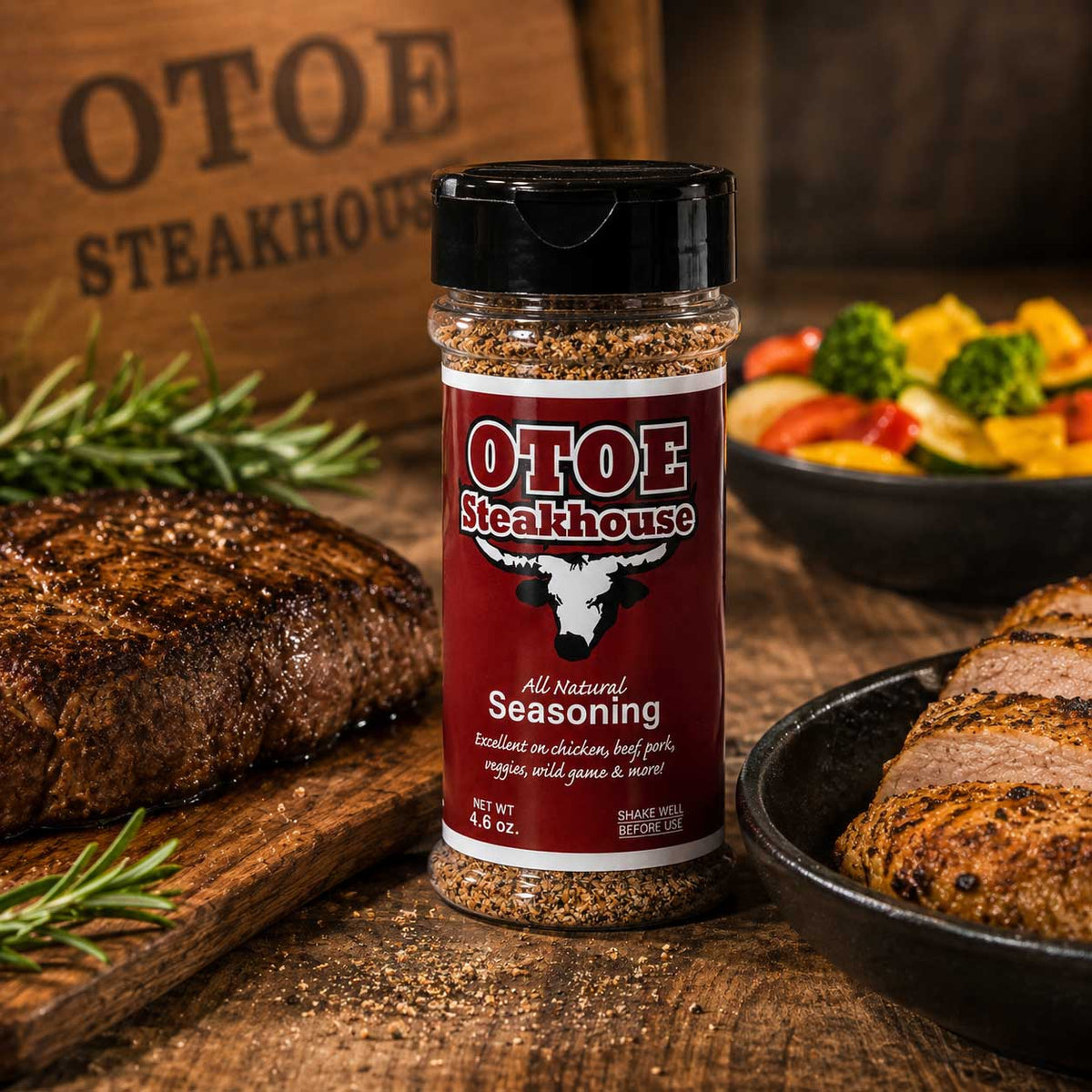 Otoe Steakhouse Original Seasoning | 4.6 oz | Otoe Steakhouse