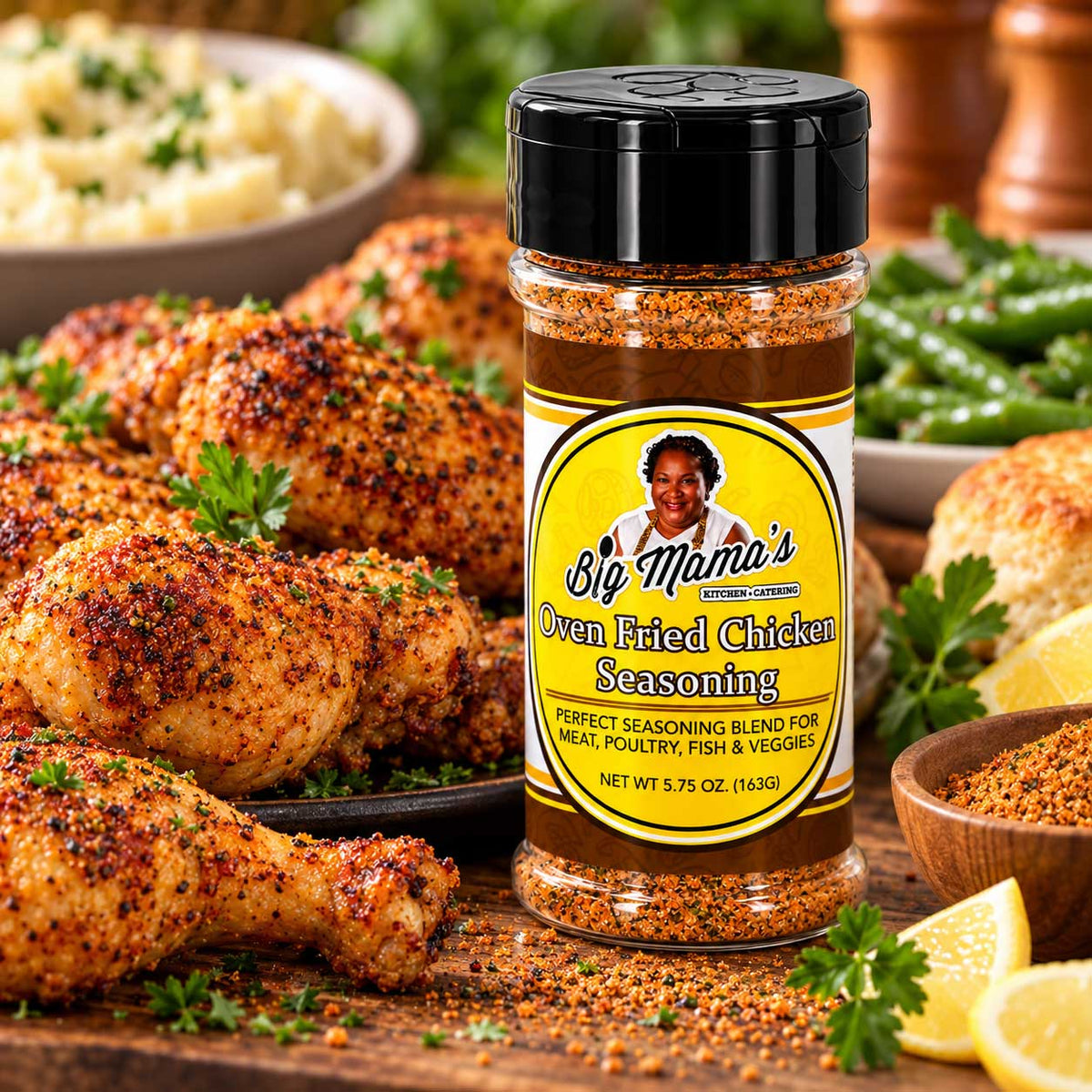 Big Mama's Oven Fried Chicken Seasoning | 5.75 oz | Big Mama's Kitchen & Catering