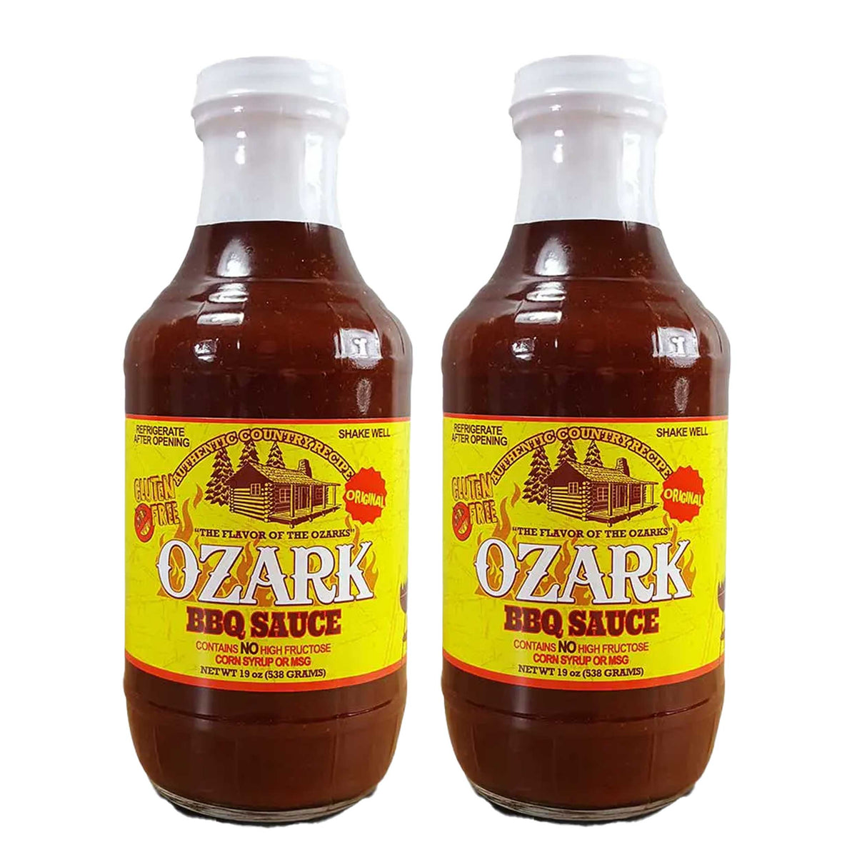 Ozark Regular BBQ Sauce | Pack of 2 | 19 oz | Brenmar