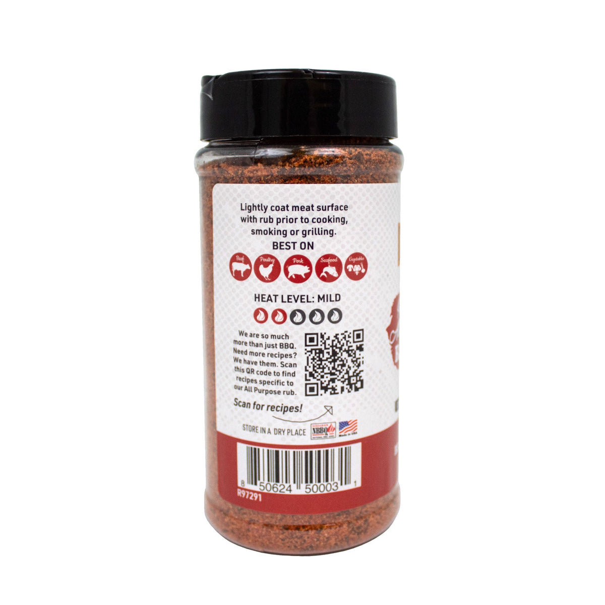 Premium All Purpose Gluten Free Keto Friendly BBQ Rub 8.6 oz