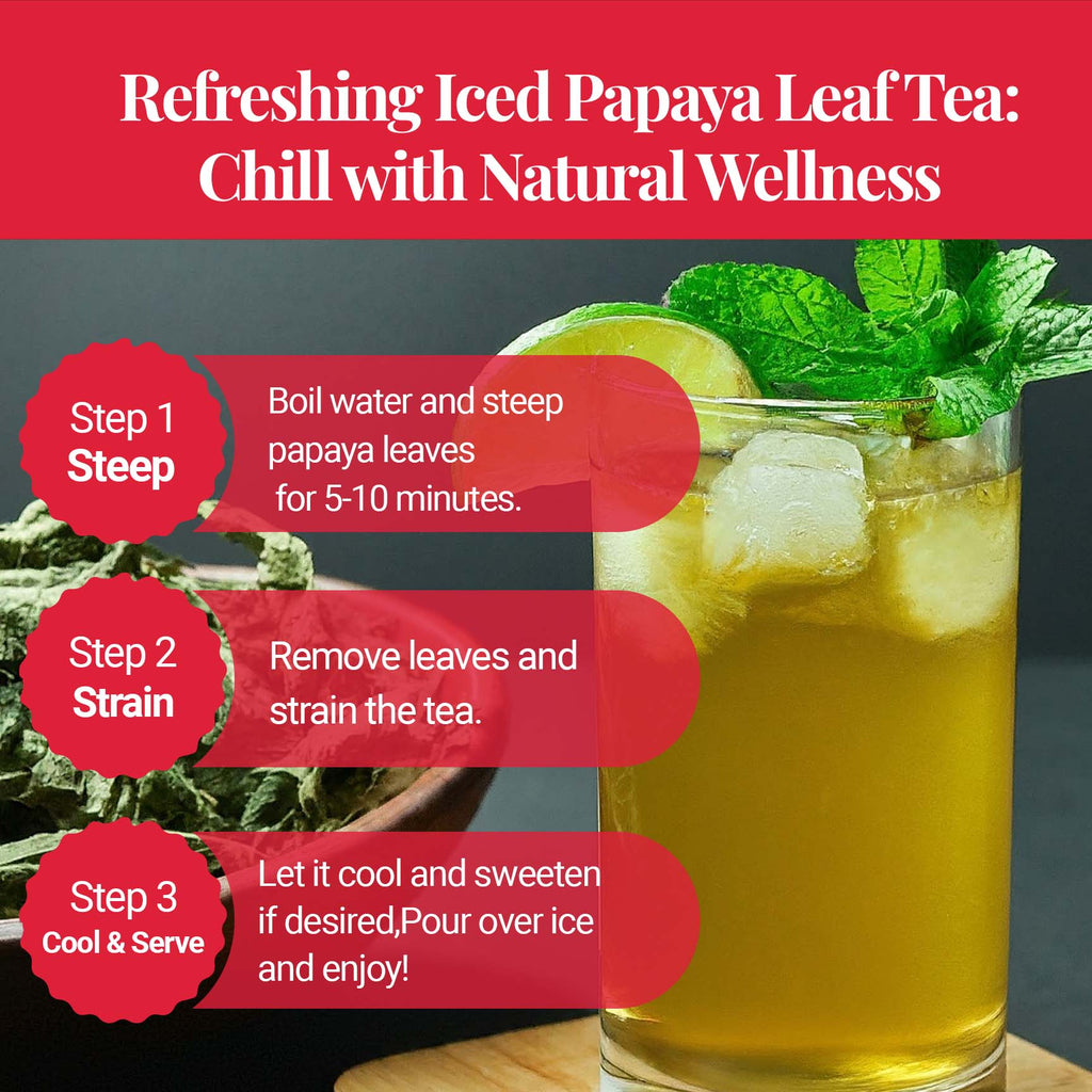 Dried Papaya Leaves 2.6 oz – Loose Leaf Herbal Tea | Akshit