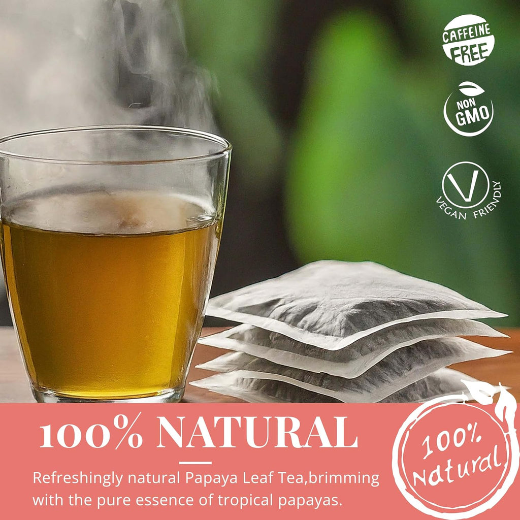 Papaya Leaf Tea Bags – 75 Count | Caffeine-Free Herbal Tea