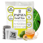 Papaya Leaf Tea Bags – 75 Count | Caffeine-Free Herbal Tea