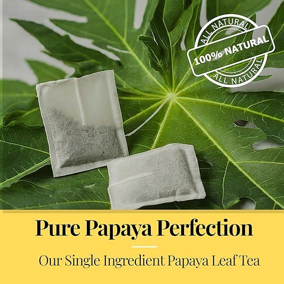 Papaya Leaf Tea Bags – 75 Count | Caffeine-Free Herbal Tea