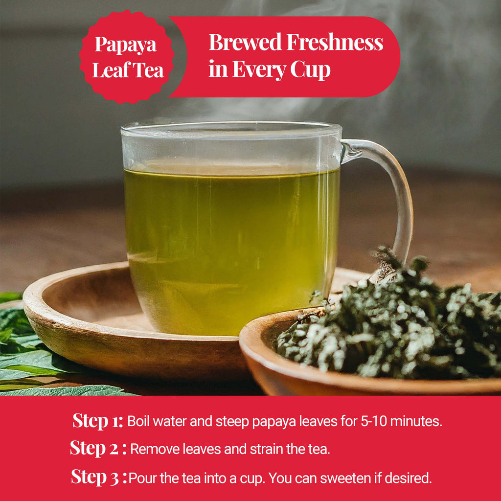 Dried Papaya Leaves 2.6 oz – Loose Leaf Herbal Tea | Akshit