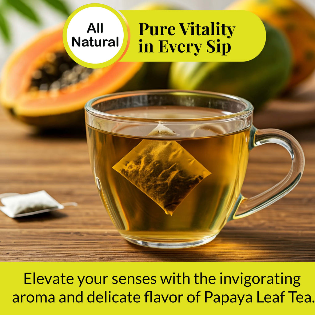 Papaya Leaf Tea Bags – 75 Count | Caffeine-Free Herbal Tea