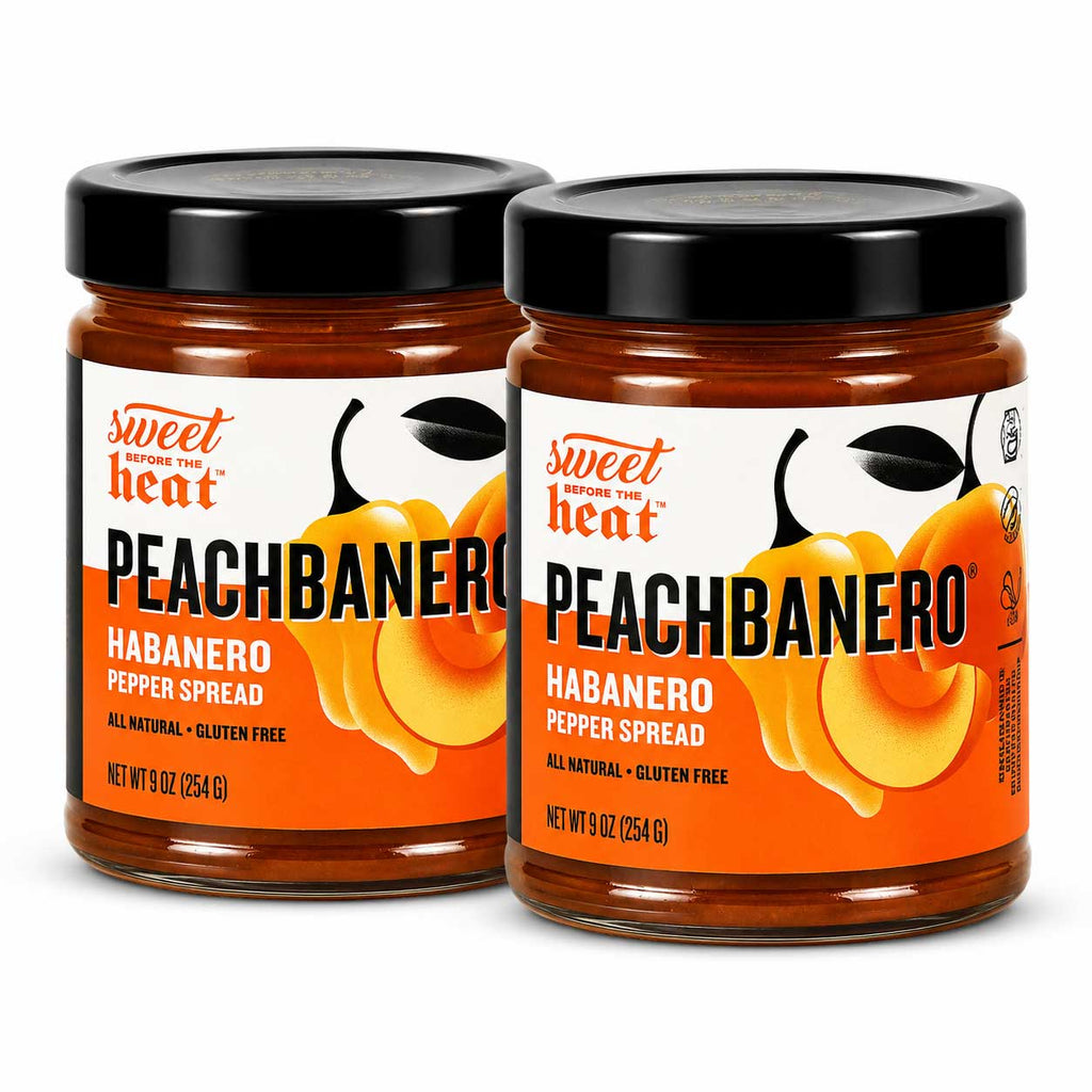 Peachbanero Pepper Spread | Pack of 2 | 9 oz | Gluten Free | Chili Dawg's Foods of Fire