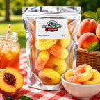 Peach Crunchy-Os Freeze-Dried Candy | 6 ct | Crunchy Bits Candy