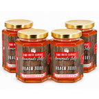 Peach Jelly | Pack of 4 | 11.5 oz | Nutt Family Jams & Jellies