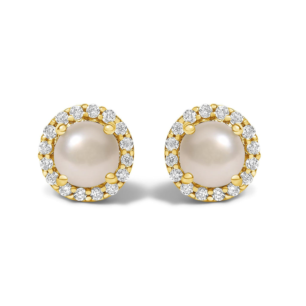 10K Gold Gemstone and 3/8 Cttw Diamond Halo Jewelry Set (Earrings, Pendant & Ring)
