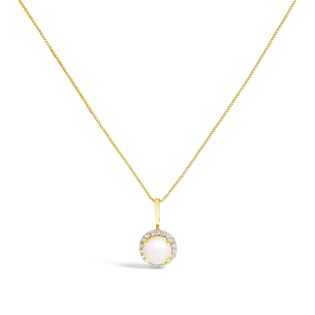 10K Gold Gemstone and 3/8 Cttw Diamond Halo Jewelry Set (Earrings, Pendant & Ring)