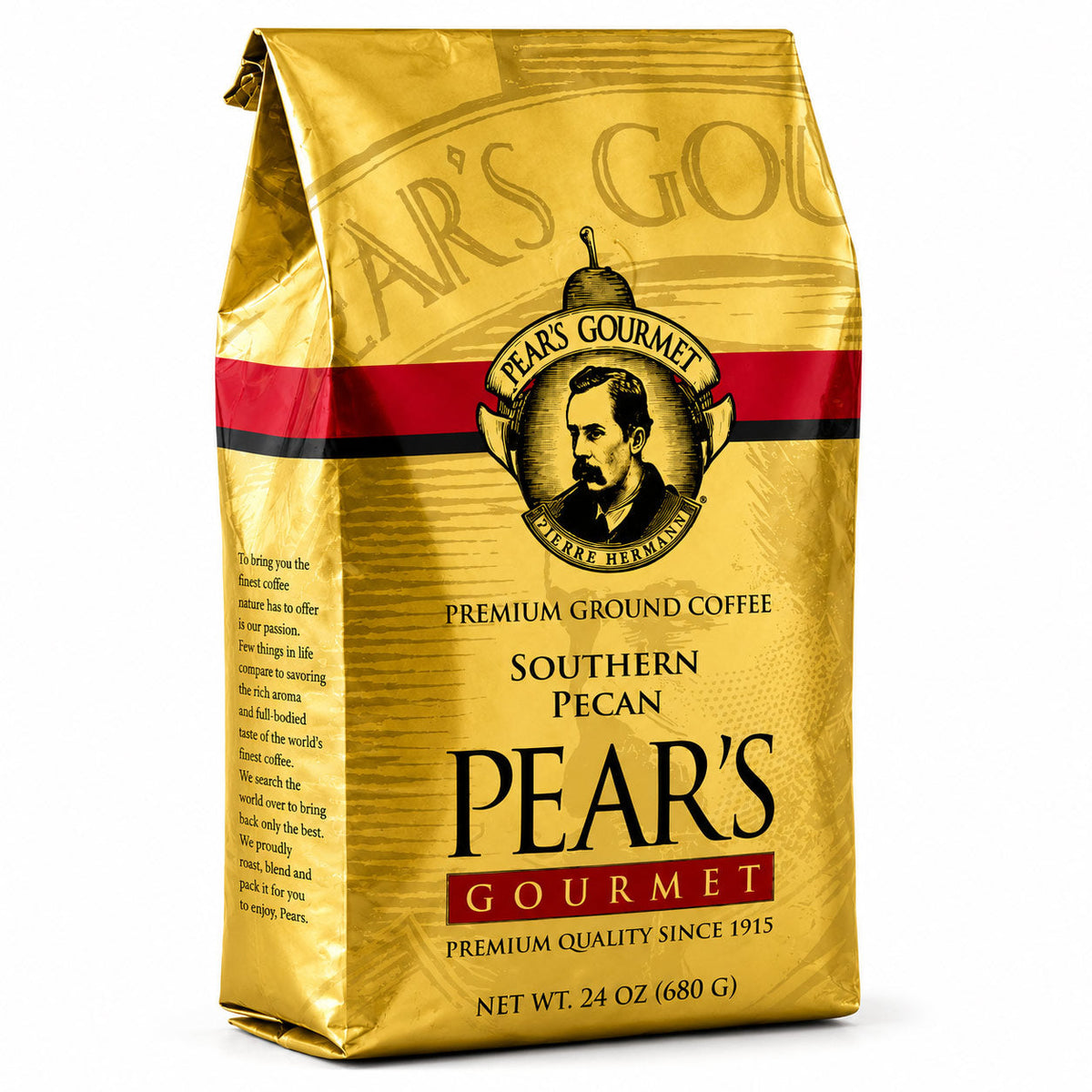 Pear's Southern Pecan Ground Coffee | Pack of 2 | 24 oz | Brenmar