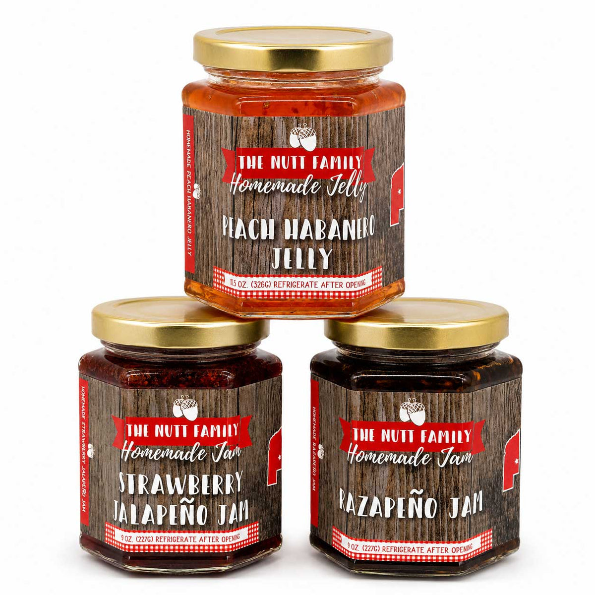 Sweet Heat Jelly Sampler | Nutt Family Jams & Jellies