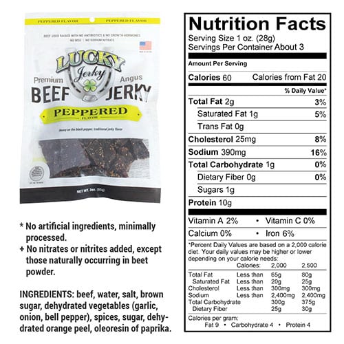 Black Pepper Beef Jerky | Pack of 3 | 3 oz | Nebraska Star Beef
