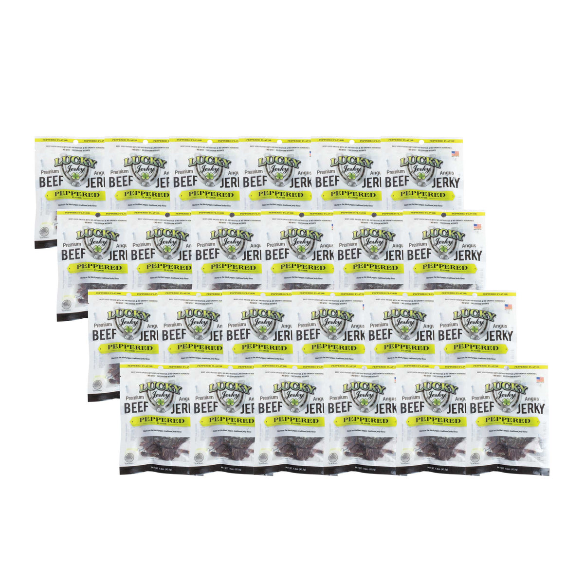Black Pepper Beef Jerky | Pack of 24 | 1.5 oz | Nebraska Star Beef