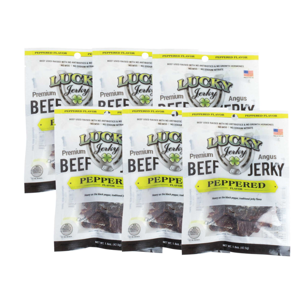 Black Pepper Beef Jerky | Pack of 6 | 3 oz | Nebraska Star Beef
