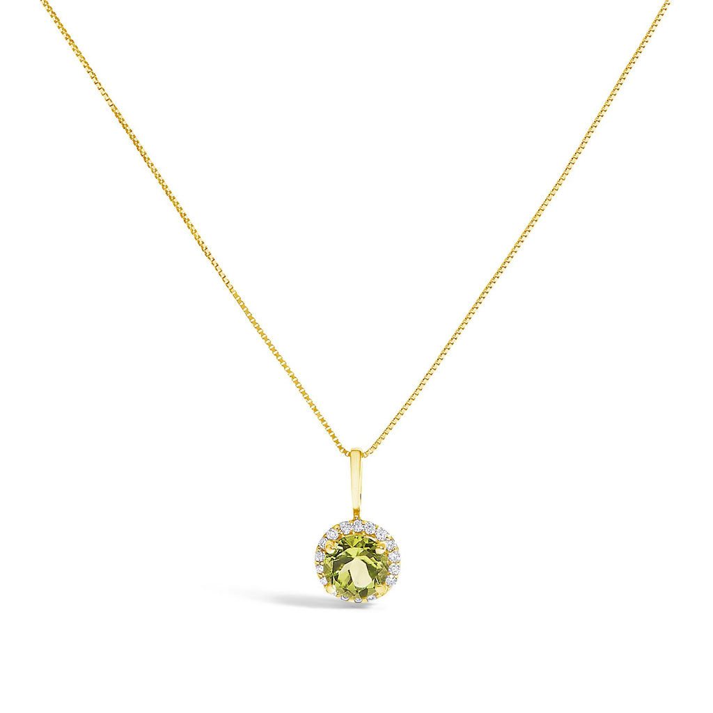 10K Gold Gemstone and 3/8 Cttw Diamond Halo Jewelry Set (Earrings, Pendant & Ring)