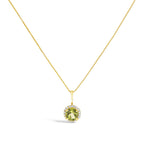 10K Gold Gemstone and 3/8 Cttw Diamond Halo Jewelry Set (Earrings, Pendant & Ring)