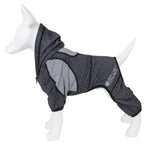 Pet Life ®  Active 'Fur-Breeze' Medium-weight 4-Way-Stretch Full Body Hooded Dog Yoga sweater