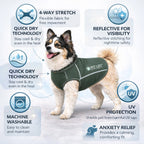 Pet Life ®  Active 'Racerbark' 4-Way-Stretch Yoga Fitness Dog T-Shirt Tank Top
