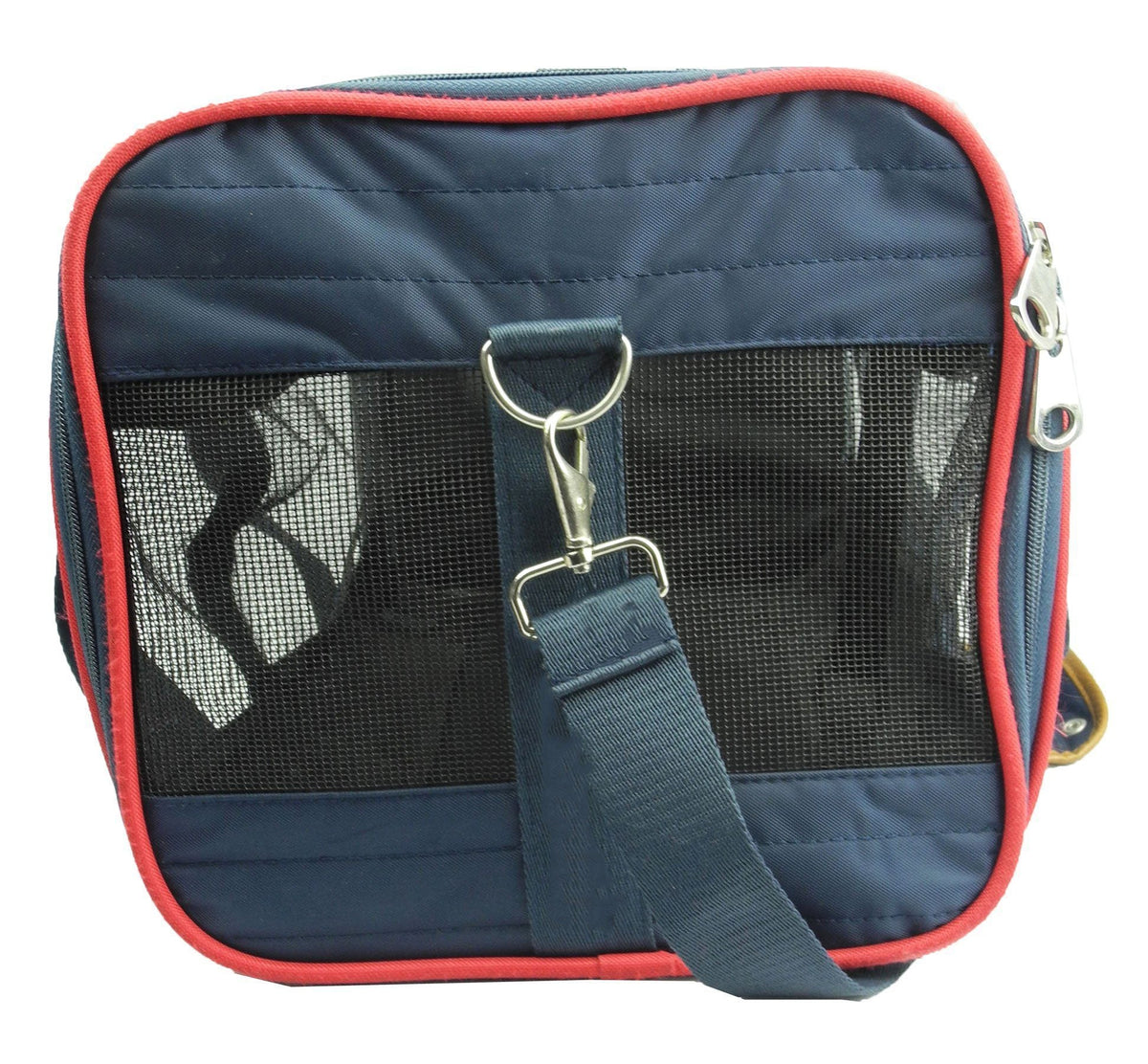 Pet Life ® 'Aero-Zoom' Airline Approved lightweight Wire Framed Folding Collapsible Fashion Pet Dog Carrier