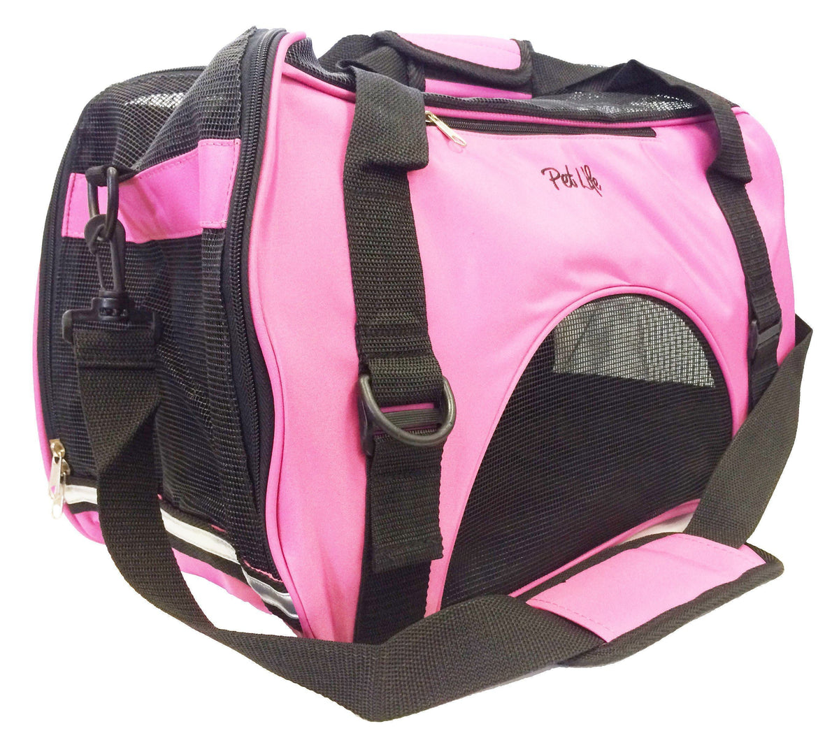 Pet Life ® 'Altitude Force' Airline Approved Sporty Zippered Folding Fashion Pet Dog Carrier