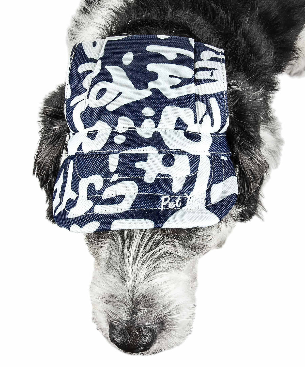 Pet Life ®  'Bone Cappa' Graffiti Sculptured Uv Protectant Adjustable Fashion Dog Hat Cap