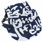 Pet Life ®  'Bone Cappa' Graffiti Sculptured Uv Protectant Adjustable Fashion Dog Hat Cap