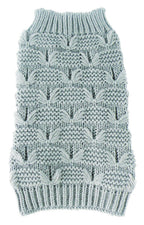 Pet Life ® Butterfly Stitched Heavy Cable Knitted Fashion Turtle Neck Dog Sweater
