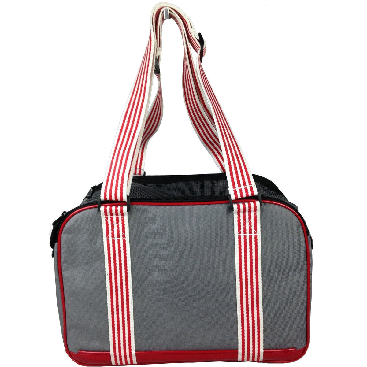 Pet Life ® 'Candy Cane' striped Fashion Designer Travel Pet Dog Carrier