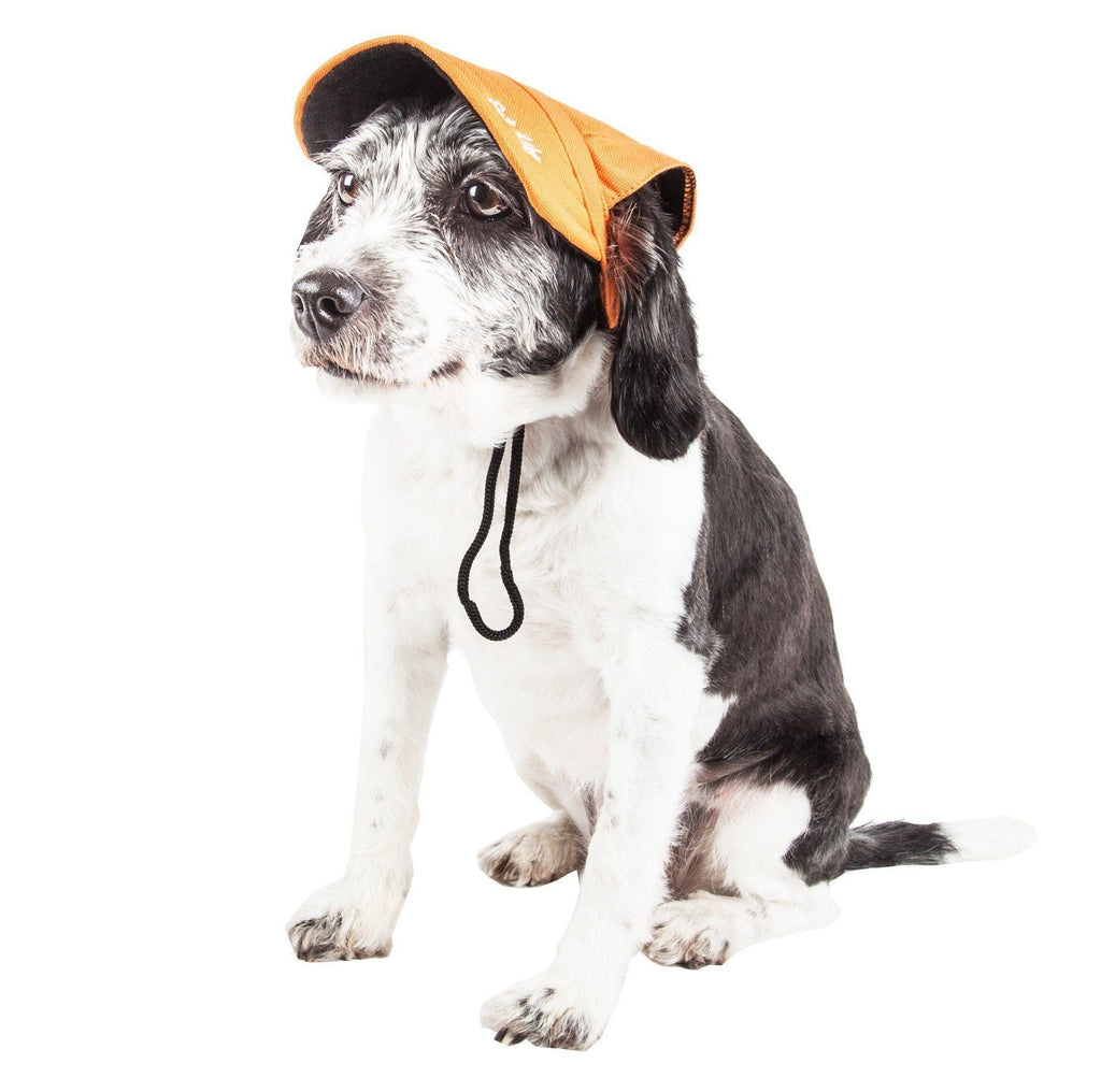 Pet Life ®  'Cap-Tivating' UV Protectant Adjustable Fashion Dog Hat Cap