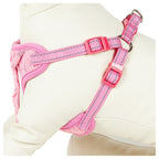 Pet Life ®  'Chichi Shaggy' Mesh Reversed Adjustable Fashion Dog Harness W/ Shaggy Neck Tie