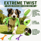 Pet Life ® 'Extreme Twist' Sporty Tugging Jute and Squeak Dog Toy