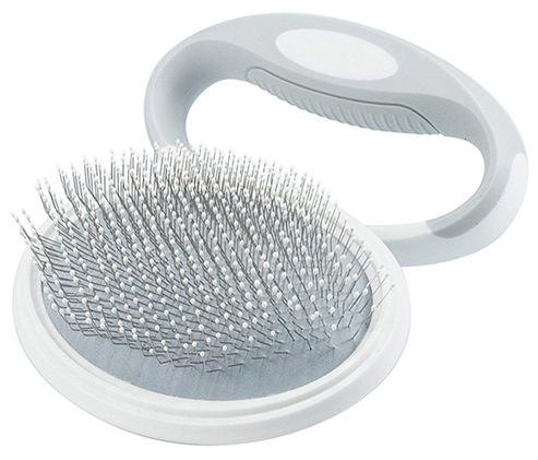 Pet Life ® 'Gyrater' Travel Swivel Pet Grooming Slicker Brush