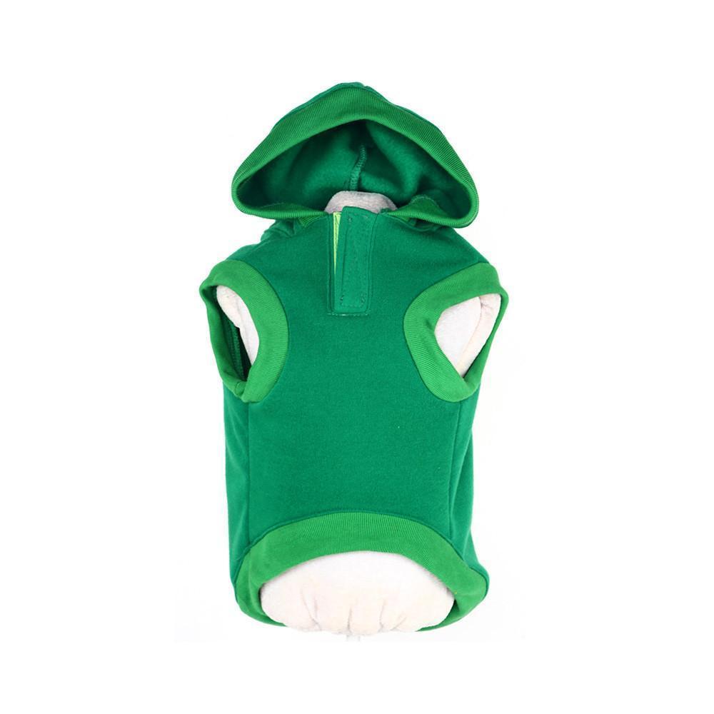 Pet Life ® LED Lighting 'Hands-Up-Santa' Hooded Dog Costume Sweater w/ Included Batteries