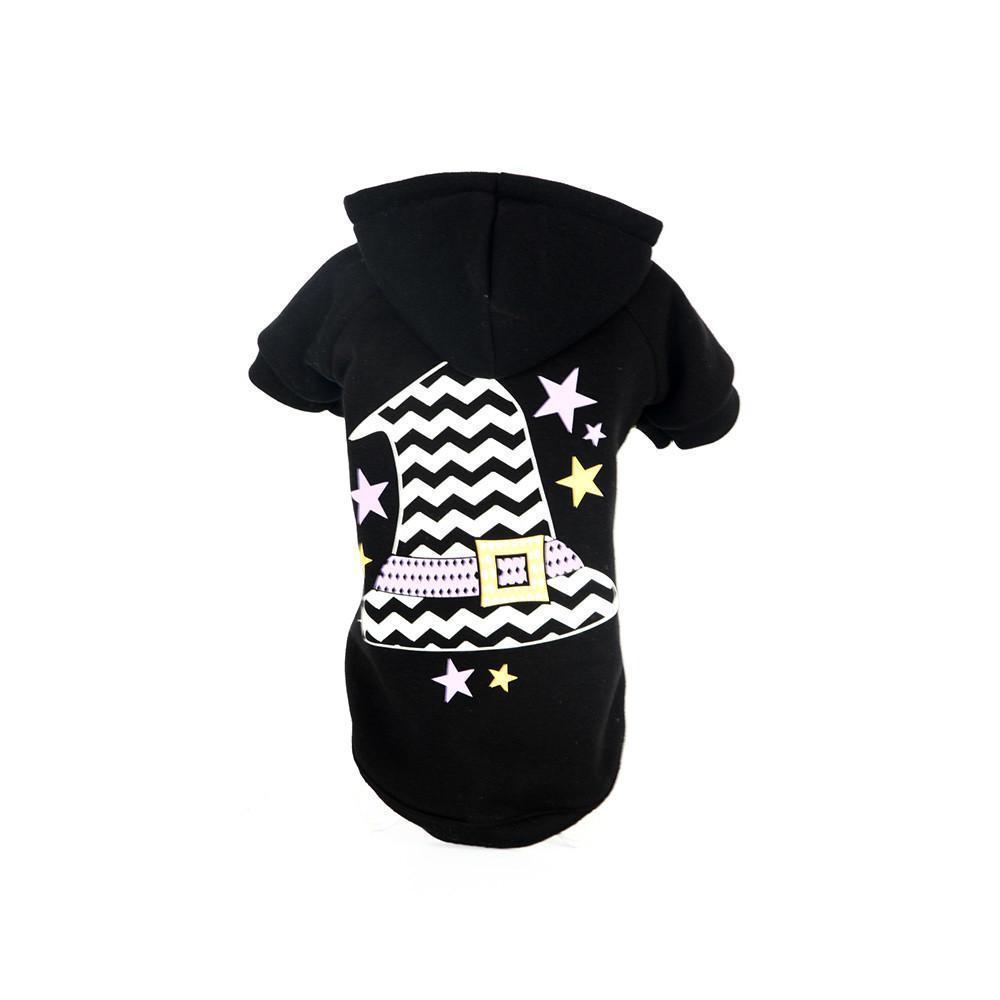 Pet Life ® LED Lighting 'Magical Hat' Hooded Dog Costume Sweater w/ Included Batteries