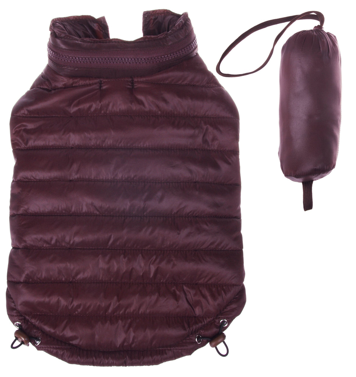 Pet Life ® Lightweight Adjustable and Collapsible 'Sporty Avalanche' Dog Coat w/ Pop-out Zippered Hood