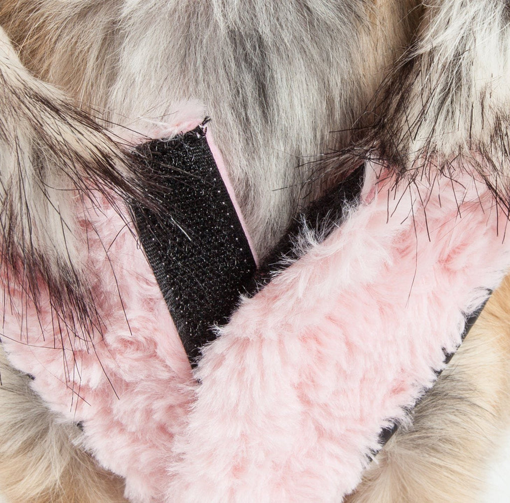 Pet Life ®  Luxe 'Pinkachew' Charming Fashion Mink Fur Dog Coat